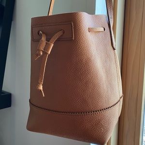 J. Crew Leather Drawstring Bucket Bag